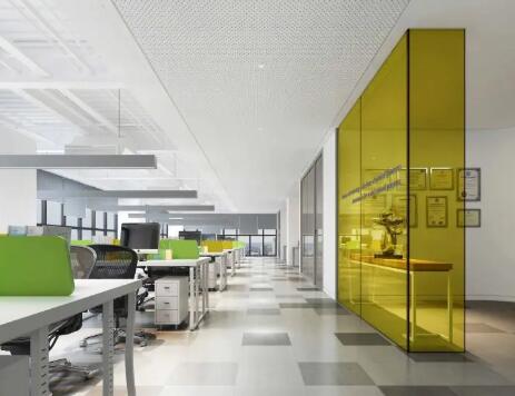 青島財(cái)稅培訓(xùn)公司現(xiàn)代簡約辦公室裝修效果圖