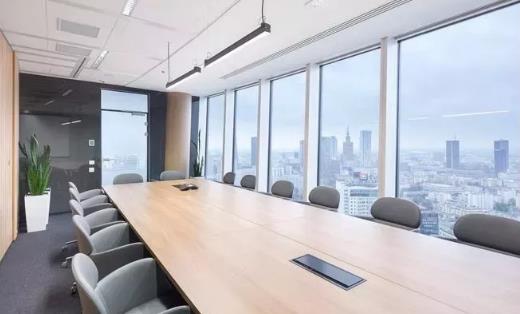 青島瑞安路動畫制作公司現代簡約辦公室裝修效果圖