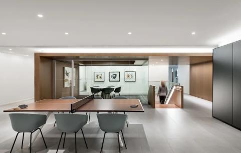 青島嶗山區投資顧問公司韓式風格辦公室裝修效果圖